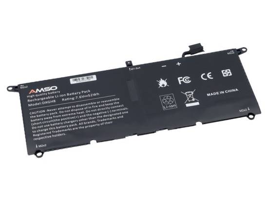 New battery for Dell XPS 13 9370 9380 52Wh 7.6V 6500mAh DXGH8