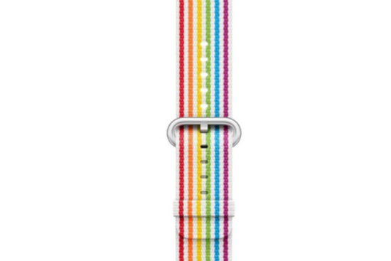 Original Apple Watch 38mm Pride Edition Woven Nylon Strap in sealed packaging
