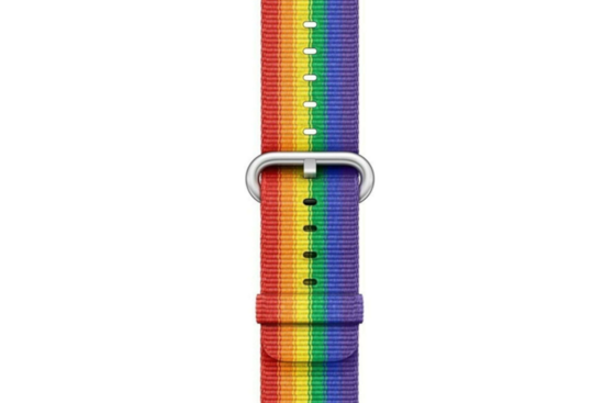 Original Apple Watch 38mm Pride Edition Woven Nylon Strap in sealed packaging