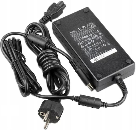 Original DELL power supply 180W 19.5V 9.23A 7.4x5.0mm +power cable ...