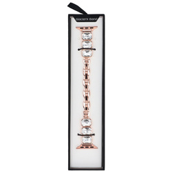 Nueva pulsera para smartwatch GlacierX Zirconia Chain Bracelet Rose Gold para Apple Watch 38/40/41mm color Rosa Oro