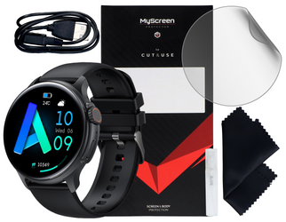 Nuevo Smartwatch GlacierX Polaris Black + Funda protectora