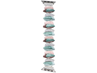 Nueva pulsera para smartwatch GlacierX Gleam Cascade Stretch Bracelet Peony Blush para Apple Watch 38/40/41mm Rosa-Verde