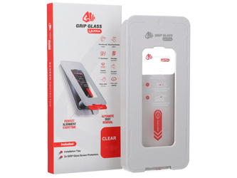 Nuevo cristal templado Grip Glass Ultra para Apple iPhone 12 Pro Max con marco de instalación 2 piezas.