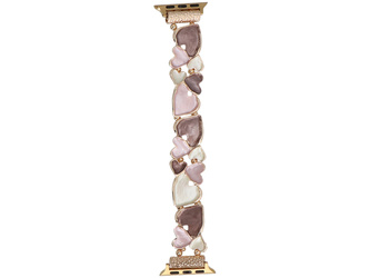 Nueva pulsera para smartwatch GlacierX Gleam Tender Stretch Bracelet Rose Coffee para Apple Watch 38/40/41mm Rosa-Café