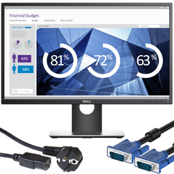 Monitor Dell P2417H 24" LED 1920x1080 IPS D-SUB HDMI Negro Clase A + Cableado