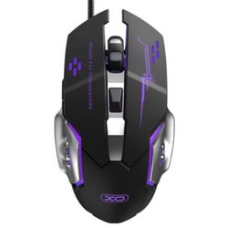 Ratón Gaming XO-M10 RGB Con Cable Negro