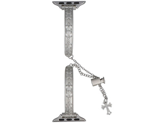 Nueva pulsera para smartwatch GlacierX Slider Clasp Arc Bracelet Satin Silver para Apple Watch 38/40/41mm Plata Mate