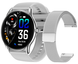 Nuevo Smartwatch GlacierX Sphere Silver + Pulsera de malla GX-SS36 BM