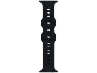 Correa para smartwatch GlacierX Silicone Ribbed Black para Apple Watch 42/44/45/49mm Negra