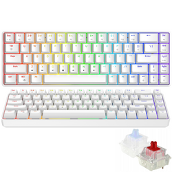Nueva Teclado Mecánico para Gaming Triadyn PLAY ELECTRA RGB Anti-Ghosting Interruptores Rojos para Jugadores Blanca
