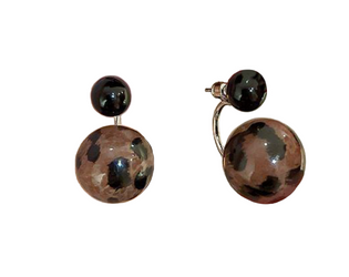 Pendientes Leopardo Negros