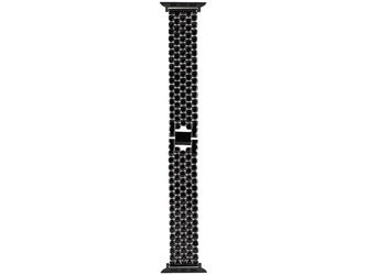 Nouveau bracelet pour smartwatch GlacierX Hex Grid Bracelet Noir pour Apple Watch 42/44/45/49mm Noir