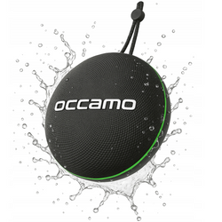 Nouveau haut-parleur Bluetooth portable Occamo Thunder 10W étanche IPX7 noir-vert