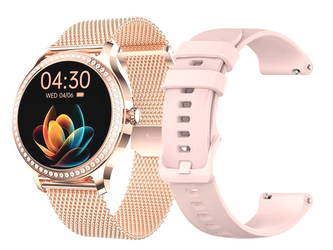 Nouvelle montre connectée GlacierX Pearl GX-P246 + bracelet en silicone supplémentaire