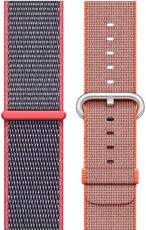 Original Courroie Apple Sport Loop Rose électrique + Nylon tissé Orange spatiale / Anthracite 42/44/45/49 mm