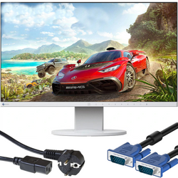 Moniteur à cadre fin EIZO FlexScan EV2450 24" IPS 1920x1080 LED HDMI Blanc + Câblage