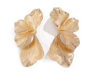 Boucles d'oreilles Ginkgo Dorées
