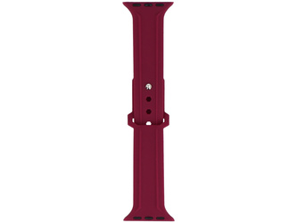 Nouvelle sangle pour smartwatch GlacierX Silicone Synthwave Crimson Plum pour Apple Watch 38/40/41mm Rouge-Prune