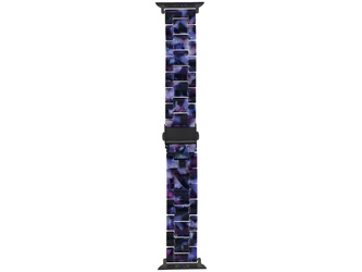 Nouveau bracelet pour smartwatch GlacierX Resin Link Bracelet Dark Orchard pour Apple Watch 38/40/41mm Noir.