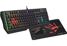 NOUVEAU Ensemble A4Tech Bloody B1700 Clavier + Souris + Tapis QWERTY (A4TKLA47265)