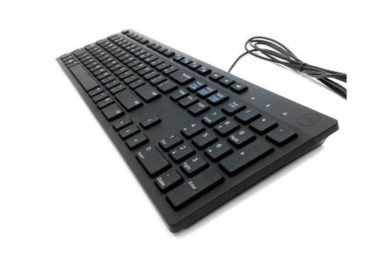 NOUVEAU Clavier de Bureau Dell KB216 Noir QWERTY OEM + Autocollants