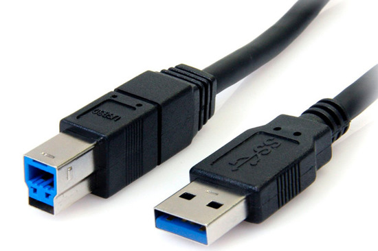 Nouveau Câble d'imprimante USB A/B 3.0 1.8m Noir