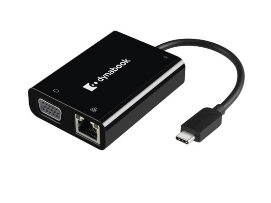 Nouveau Dynabook Adaptateur USB-C vers VGA/LAN PS0089UA1PRP