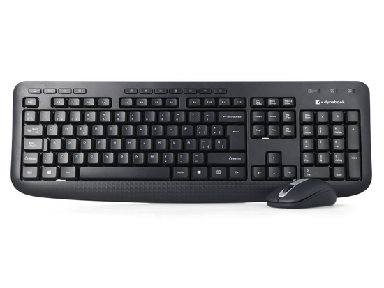 Nouveau Kit Sans Fil Dynabook Clavier & Souris Silencieuse KL50M - ES PA5350E-1SPH Clavier + Souris + Autocollants