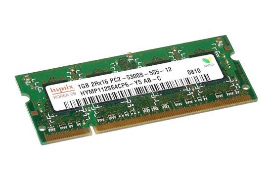 RAM HYNIX 1GB DDR2 667MHz PC2-5300S SODIMM Mémoire pour ordinateur portable