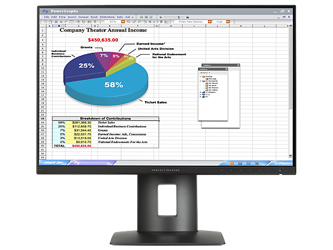 HP Z24n 24" IPS 1920x1200 LED 8ms Schwarz Klasse A Monitor