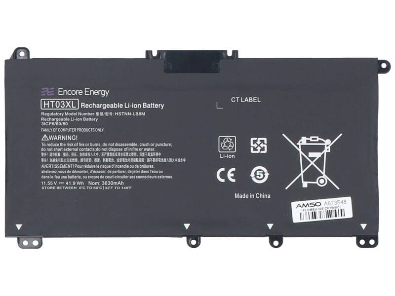 Neu Encore Energy Akku für HP 240 245 250 255 470 G7 G8 41.9Wh 11.55V 3630mAh HT03XL