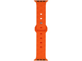 Bracelet pour smartwatch GlacierX Silicone Rhombille Orange Vibrant pour Apple Watch 42/44/45/49mm Orange