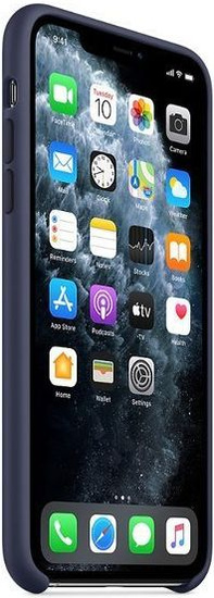 Originální silikonové pouzdro Apple iPhone 11 Pro Max Midnight Blue
