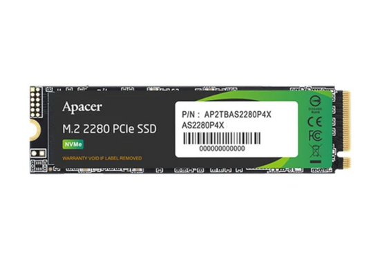 New hard drive APACER 512GB SSD AS2280P4X M.2 PCIe BOX