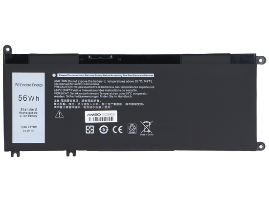 Nouvelle batterie Encore Energy pour Dell Latitude 3380 3490 Inspiron 3579 G3 3779 G3 7588 G7 7577 G7 7778 G7 56Wh 15.2V 3680mAh 33YDH