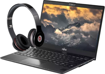 Touchscreen Fujitsu Lifebook U938 i5-8250U 8GB 240GB SSD 1920x1080 Class A- Windows 10 Home + Beats by Dr. Dre Solo HD headphones