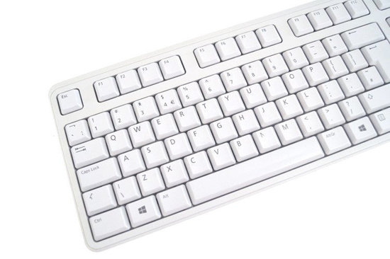 Pololeasingová klávesnice Dell KB212 QuietKey USB šedá QWERTY (+nálepky) (bez nožiček)