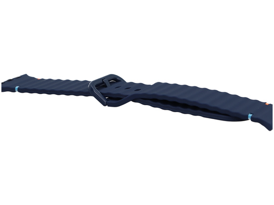 Smartwatch-Armband GlacierX Silikonfarbige Schnalle Mitternachtsblau für Apple Watch 42/44/45/49mm Dunkelblau