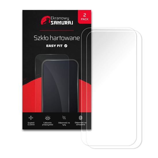 Nouveau Verre Trempé Écran Samurai pour Apple iPhone 14 Pro avec cadre Easy Fit | 2-Pack