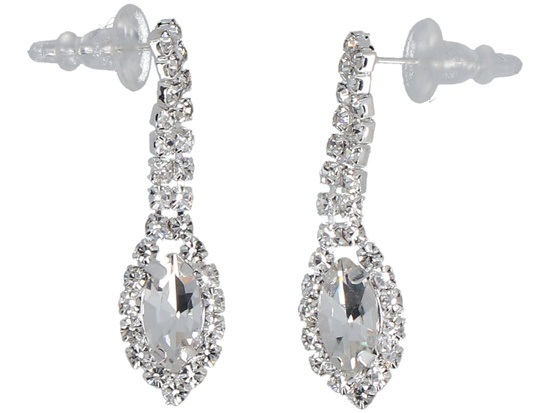 Charming Silver Jewelry Set Necklace + Earrings + Bracelet