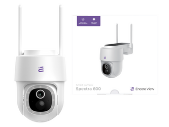 Nová inteligentní WiFi kamera Solární PTZ Barevný noční režim 4Mpx FHD IP65 Encore View Spectra 600
