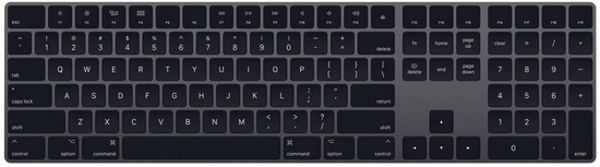 Nové Originál Apple Magic Keyboard Numerická klávesnice dánská šedá