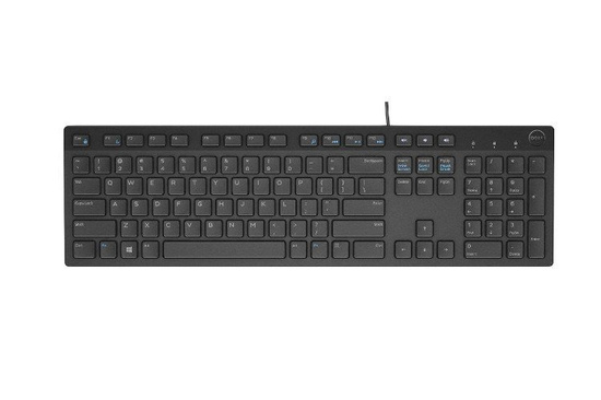 Dell QuietKey KB216 USB QWERTY Tastatur + Aufkleber (ohne Füße)