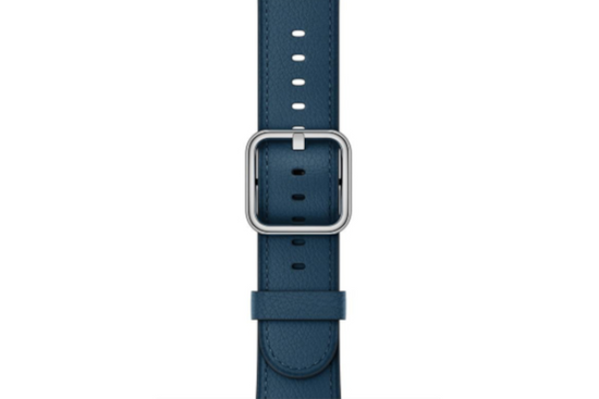 Original Apple Watch Classic Buckle Cosmos Blue 38mm Strap in sealed packaging