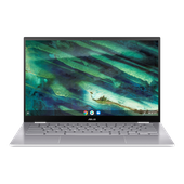 Touchscreen Asus Chromebook Flip C436F Argento i5-10210U 16GB 256GB 1920x1080 Nuovo Chrome OS