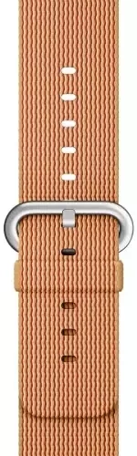 Original Armband Apple Uhr gewebtes Nylon Gold / Rot 38mm
