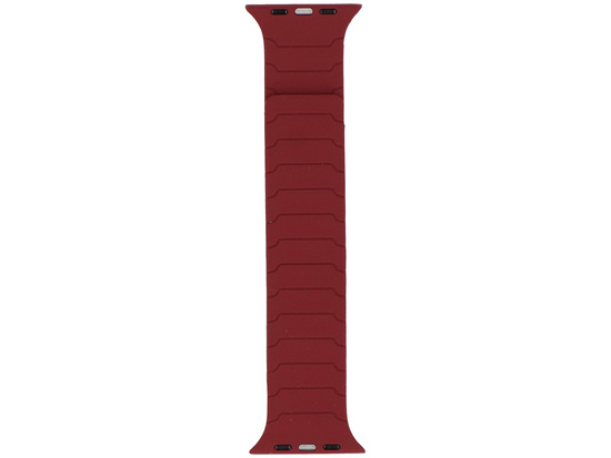Neues Armband für die Smartwatch GlacierX Silicone Magnetic ExoStripe Burgundy für Apple Watch 42/44/45/49mm Bordeaux