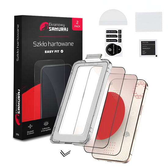 Nuevo Cristal Privativo Samurai de Pantalla para Apple iPhone Air con marco Easy Fit | 2-Pack