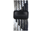Nový pásek GlacierX Braided Magnetic Buckle Ebony Mosaic pro Apple Watch 42/44/45/49mm Černobílý ombre